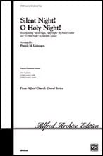 Silent Night O Holy Night SAB choral sheet music cover